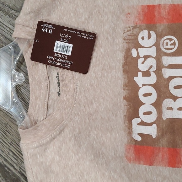 Tootsie Roll Short Sleeve T-Shirt Size 6/7 Small - Picture 2 of 3